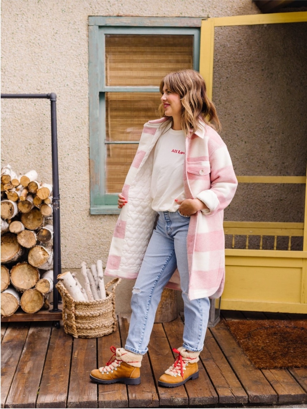 Joe Fresh x Jillian Harris Jilly Jacket in Rose in Large